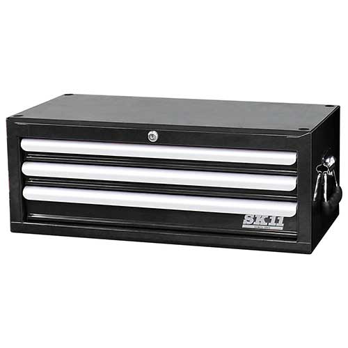 【代引き不可】☆SK11 SRC-3030BK ミドルチェスト(3段引出し) ブラック 藤原産業|工具ショップ