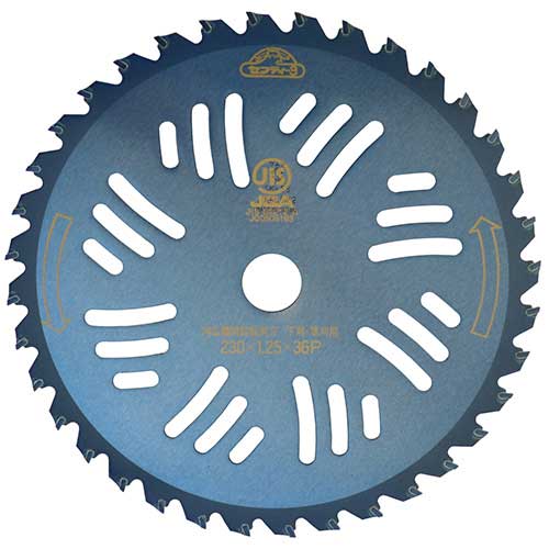 ぶち 楽天市場】セフティー3 名刀チップソー 紫電 一閃 230mmX34P