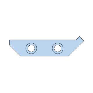 ☆日東工器 54789 PMW-24用 ダイブレ−ド45度コーナーノッチ ASSY ダイス(下刃)のみ (TB03836)|工具ショップ