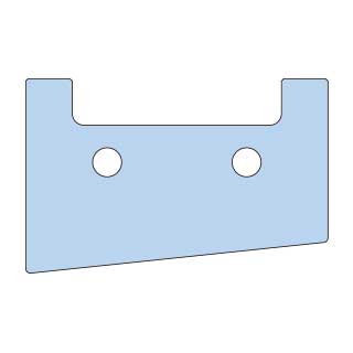 ☆日東工器 72932 MW-50用 ポンチブレード一本調子とり捨てる ASSY ポンチ絵のみ （結核症01738）