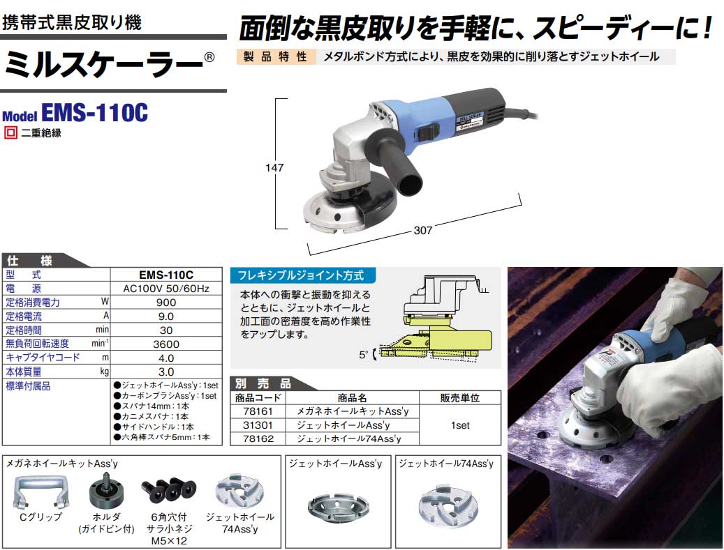 日東工器 NITTO KOHKI EMS－110B ミルスケーラー オンラインストア純正