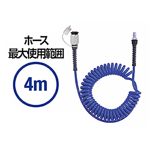 ☆日東工器 NKC-605P NKカプラコイルホース フルブローカプラ付 (79557)