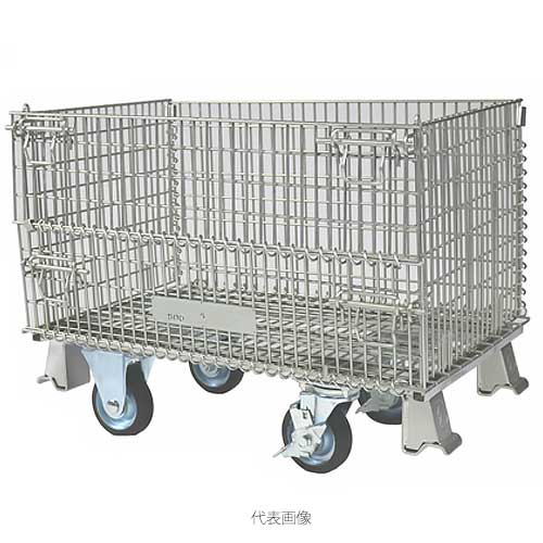 【法人向け】☆サンキン　SC-15S　メッシュパレット　130mmキャスター付　800×500×630　最大積載量500kg　【代引き不可】【車上渡し】