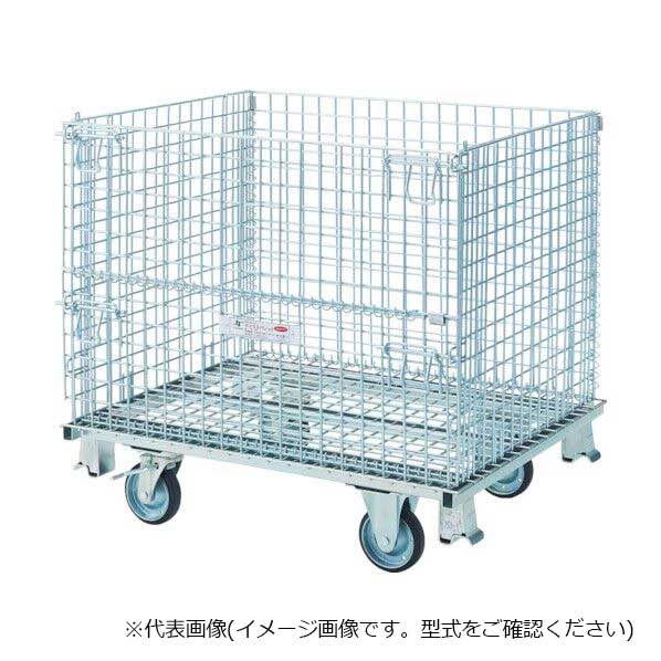【法人向け】☆テイモー 1115-C 150mmキャスター付 ボックスパレット 1100x1500x1085 最大積載量700kg 【代引き不可】【車上渡し】