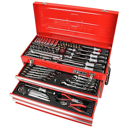 ★SK11　SST-16133RE　整備工具セット　レッド　藤原産業