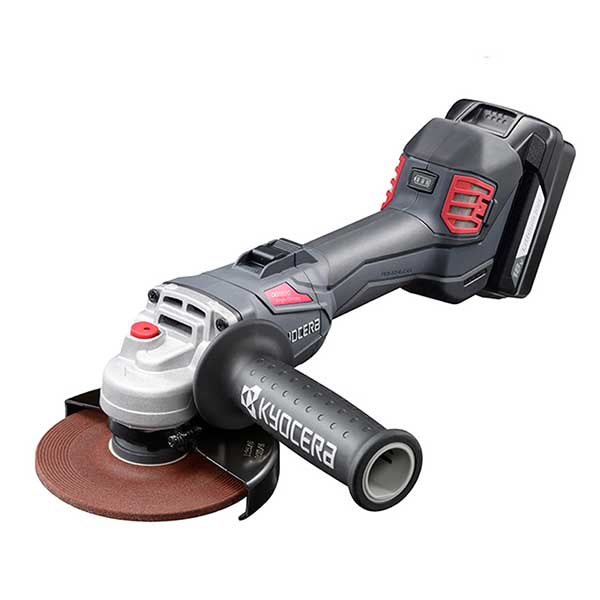 【特価】☆京セラ　DG1820L5　充電式ディスクグラインダ　18V　砥石径125mm　スライドスイッチ　（電池パック・充電器・ケース付）　(629803A)｜工具ショップ