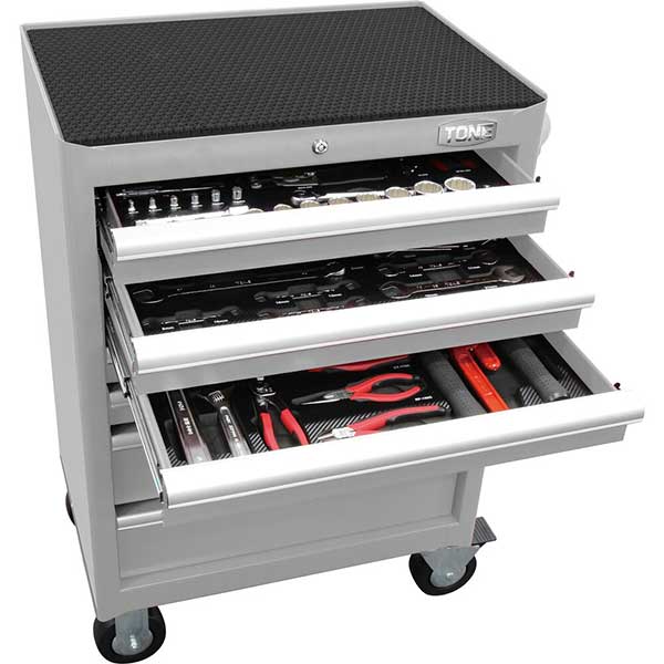 【代引っ張ること不可】☆TONE/トネ TCS911SV 物の具押し入れ仕掛ける しろがね色 差込角練り合わせる 6.35／12.7粍 72pcs 検査と修理用 【車上乗り合い船】