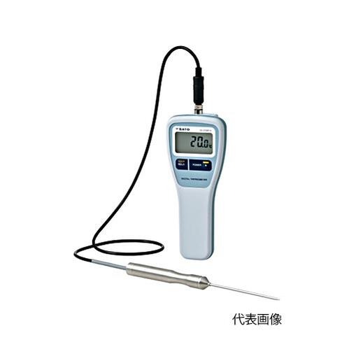 ☆佐藤計測器/SATO SK-270WP-K 雨合羽型気温計 本体（引っ掛かり穴無）＋検出器(S270WP-01）付 吊りひも（0250-03-0003225）