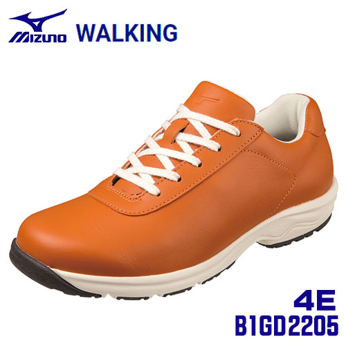 ☆ミズノ/MIZUNO B1GD2205 オレンジ(54) WALKING LD40 VI SW 4E相当 ミズノウェーブ搭載 ウォーキングシューズ (21.5~24.5cm) ユニセックス/ウィメンズ|工具ショップ