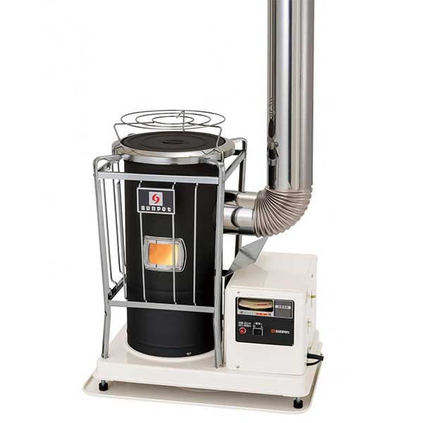 【法人向け】☆サンポット KSH-8BS-K9-C 煙り出し式重油暖房器（半密閉式）油貯蔵タンク別置 御勤め用暖房装置機 長府製作所【代引っ張ること不可】【日付け決する・返品不可】
