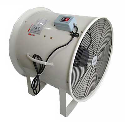 【法人向け】☆Ｊ＆Ｓ　DF501-3　送風機ダクトファン　ハネ径50cm　3相200V　キャスターなし　【代引き不可】｜工具ショップ