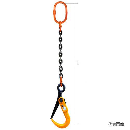 ☆コンドーテック　M-SLH3S-3Tx1.5M　敷鉄板用フック付 チェーンスリング　使用荷重3t　有効長1.5ｍ　【返品不可】【受注生産品】 20,618円