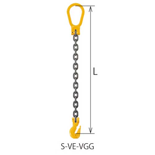 ☆キトー S-VE-VGG チェーンスリング100 ピン印字機 シングルス輪っか 当て嵌める掛け目：1.1t・1.5t・2t・3.2t チェーン店線径：φ6・φ7・φ8・φ10 リーチ大きさ：1500・2000・2500・3000粍 【返品不可】