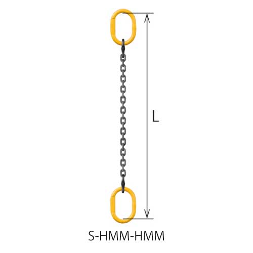 ☆キトー S-HMM-HMM チェーンスリング100 アイタイプ シングルス輪っか 当て嵌める掛け目：1.1t・1.5t・2t・3.2t・5.2t・8t チェーン店線径：φ6・φ7・φ8・φ10・φ13・φ16 リーチ大きさ：1500・2000・2500・3000・3500・4000粍 【返品不可】