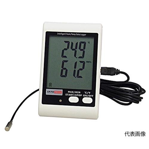 【代引っ張ること不可】☆SATOTECH MJ-ADL-21P 目ざまし時計付温湿度（気温・湿度）資料ロガー（注意報付温湿度計）