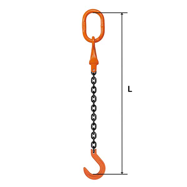 ☆PEWAG　S-SP5R　スリングチェーン シングル(ショートニングピンタイプ)　VMXKW1　KFW　使用荷重：2t・3.2t　チェーン線径：φ8・φ10　L寸法：2000・3000・4000・5000mm　【返品不可】