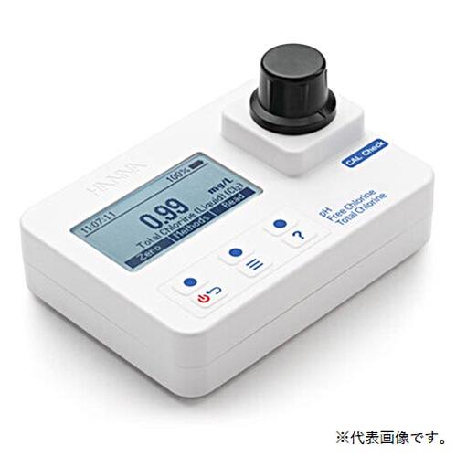 【受注生み出すこと品】☆ハンナ HI 97710 携帯型 デジタル残留Cl計（低濃さ 遊離／全Cl）、pH（真水用） 本体のみ  吊りひも（1371-01-0017320）