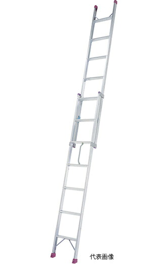 【代引き不可】☆ALINCO/アルインコ　ANP-40F　ハンディロックラダー　２連はしご　2.47～4.02ｍ　最大使用質量100kg　【時間指定不可】｜工具ショップ 17,837円
