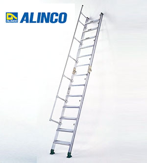 (送料別途)(直送品)ハセガワ 健作くん K-14専用手摺(17618) K-14-T 代引き不可☆ハセガワ アルミ仮設階段はしご 建作くん K