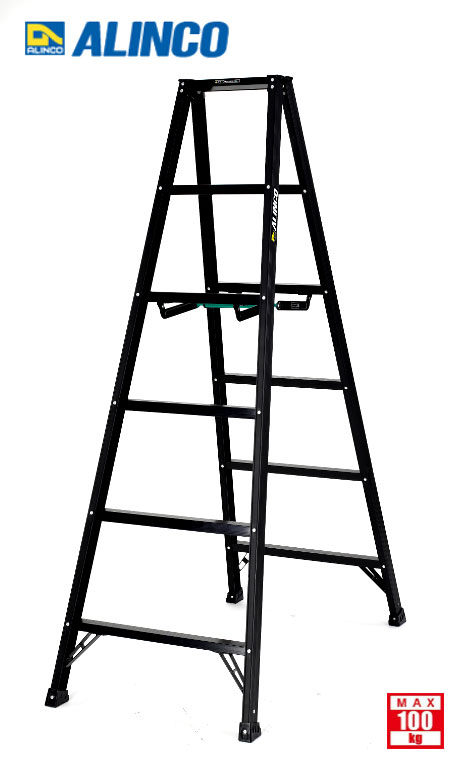 【代引き不可】☆ALINCO/アルインコ　BS180FX　180cm　シエロブラック　BS-180FX　軽量専用脚立　おしゃれ　【時間指定不可】