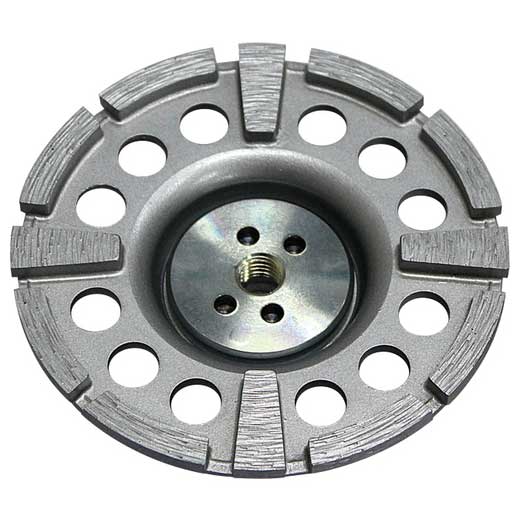 【メール便対応】☆HiKOKI/日立工機　0033-4000　ダイヤモンドカップホイール　(中仕上げ用)　ダブルタイプ［低振動］　100×M10　刃厚4.5mm　乾式