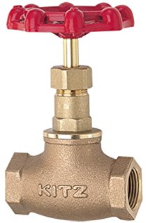 キッツ（KITZ） グローブバルブ10K-2 【50A 】 キッツ（KITZ） 鋳鉄製JIS規格グローブバルブ10K 2 10FCJ-50A 1