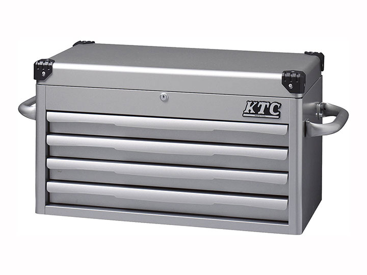 【代引き不可】☆KTC/京都機械工具 EKR-1004 トップチェスト (4段4引出) シルバー 【日時指定・返品不可】【車上渡し】|工具ショップ