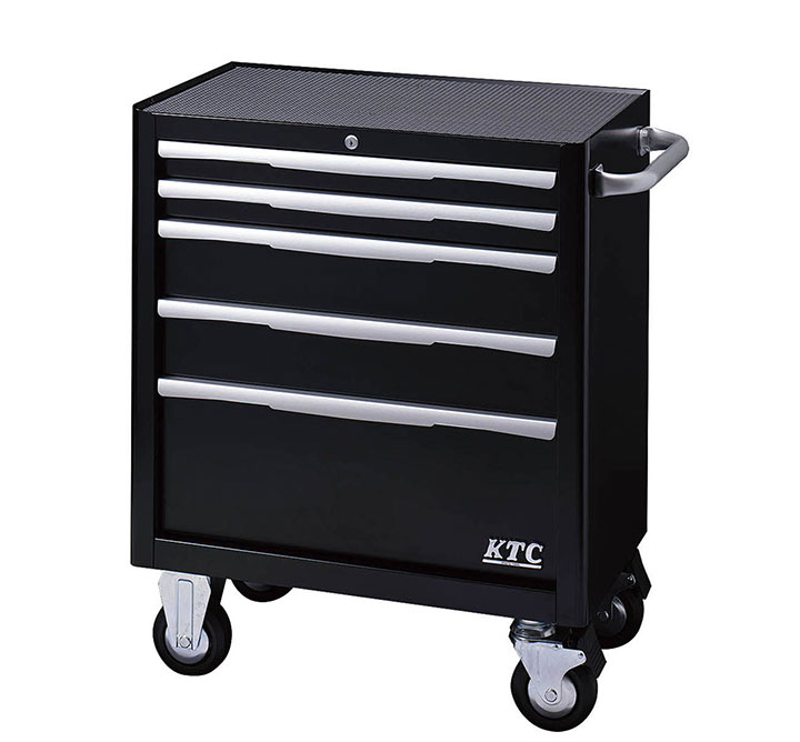 【代引き不可】☆KTC/京都機械工具　EKW-1005BK　ローラーキャビネット　(5段5引出)　ブラック　【日時指定・返品不可】【車上渡し】