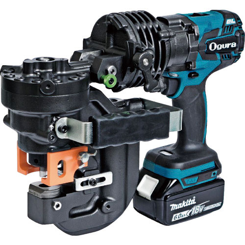 ☆オグラ HPC-NF209WBL 首折れパンチャー ハイパワーコードレスパンチャー リチウムイオンバッテリ(18V・6.0Ah)・充電器付