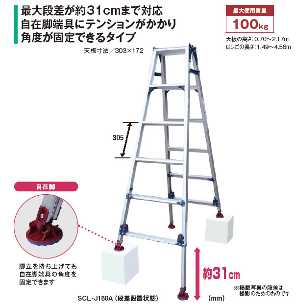 13周年記念イベントが ピカコーポレイション 四脚アジャスト式脚立かる