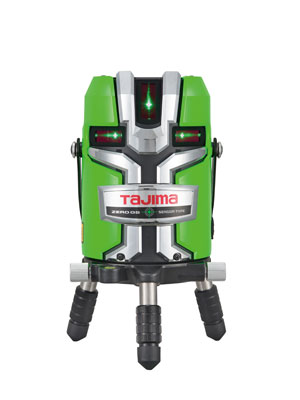 ☆TAJIMA/タジマ ゼロジーセンサー KJC (ZEROGS-KJC) レーザー墨出し器 本体のみ フルラインレーザー グリーン 矩十字・横全周|工具ショップ