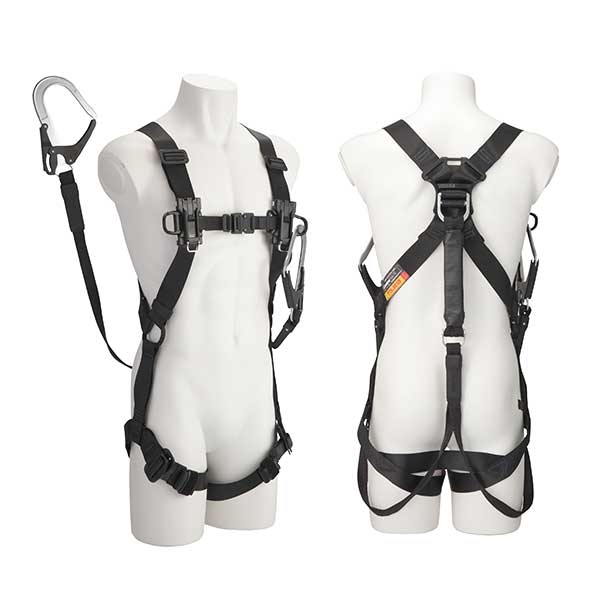 ☆TAJIMA/タジマ A4SFBFR-WL4BK セフハーネスB 平ロープ L4ダブルセット 黒|工具ショップ