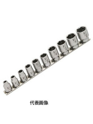☆TONE(前田金属工業)　ステンレス(SUS)ソケット10点セット　差込角12.7(1/2\