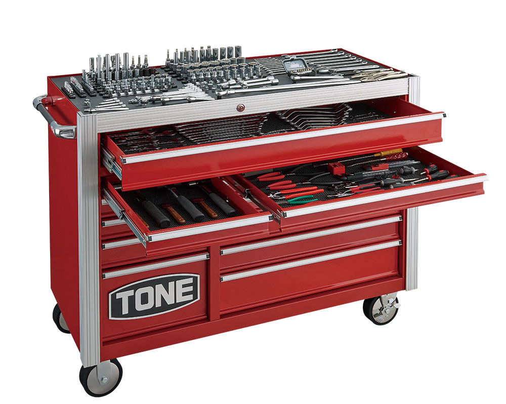 楽天市場 代引き不可 Tone トネ Tcx990 ヘビーローラーキャビネットセット 全381点 フルモデル工具セット 車上渡し 工具 ショップ