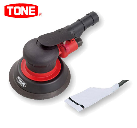 ☆TONE/トネ ADS50MS 吸塵式 エアーダブルアクションサンダー 神通力磁気テープ式穴あき印字機