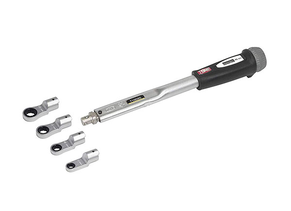 ☆TONE/トネ　T10D20RM40　差替式トルクレンチラチェットめがねヘッドセット　差込部10mm　めがねヘッド4個付
