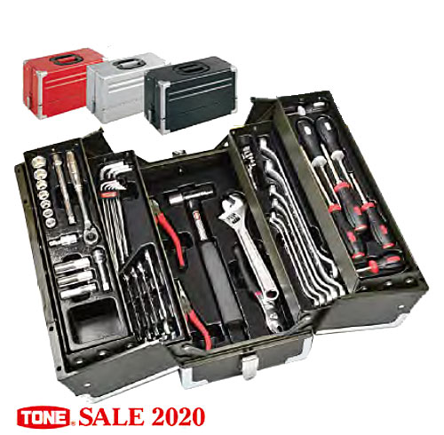 楽天市場 Tone トネ Tsa3309 ツールセット 9 5mm 3 8 54pcs レッド シルバー マットブラック オリーブドラブ オートメカニック用 工具セット 工具ショップ