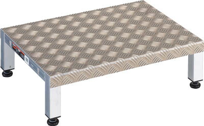 【代引っ張ること不可】☆TRUSCO/トラスコ中山 TFSH0645AL 高床用軽銀製足取り 600X450XH190～220   (3361811)