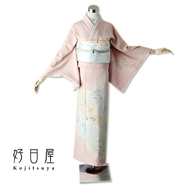 訪問着 身長145-160cm h-051 楽天市場】【レンタル】訪問着 フルセット 正絹 適応身長145