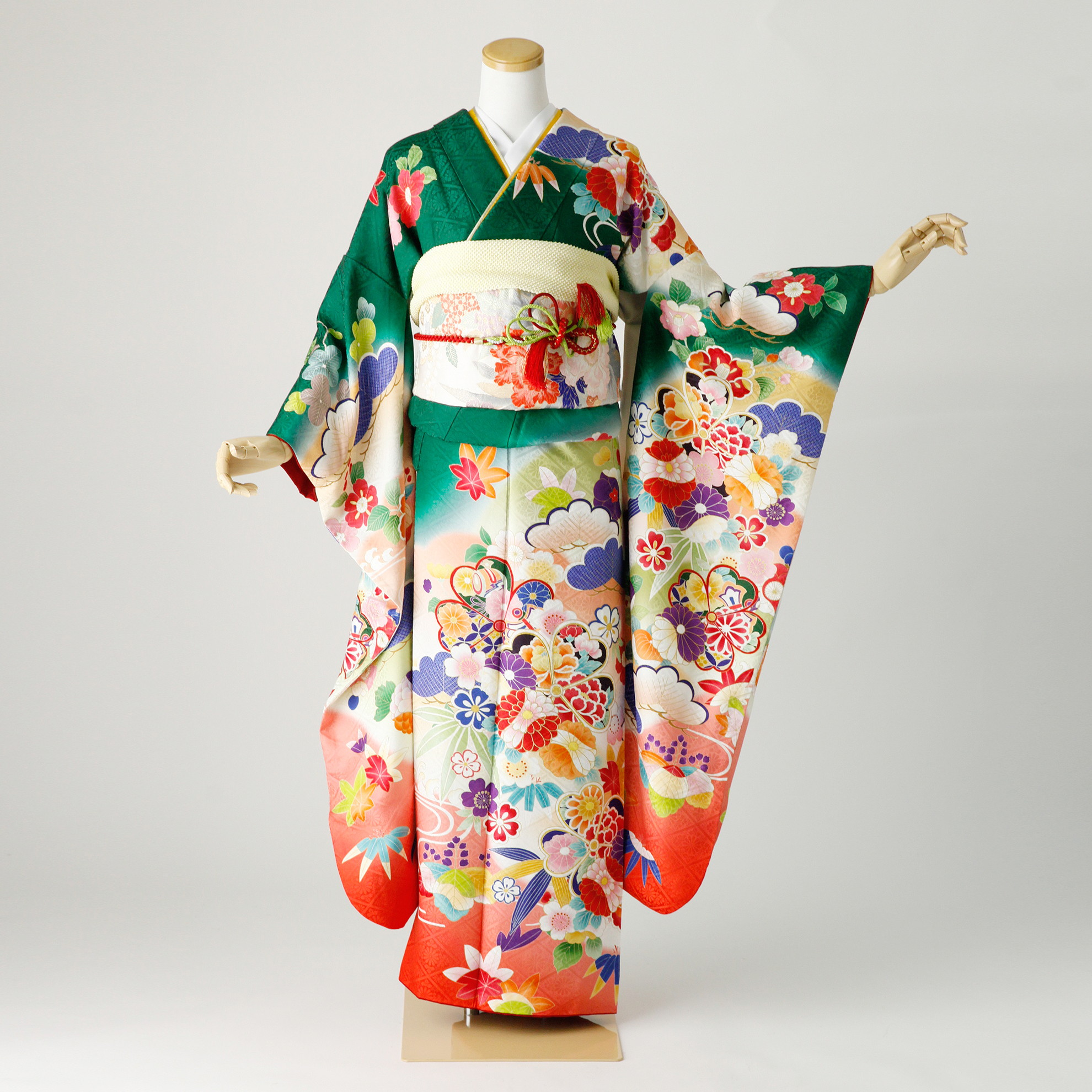 小さいサイズ】振袖 身長142-157cm 茶 br-008 - メルカリ