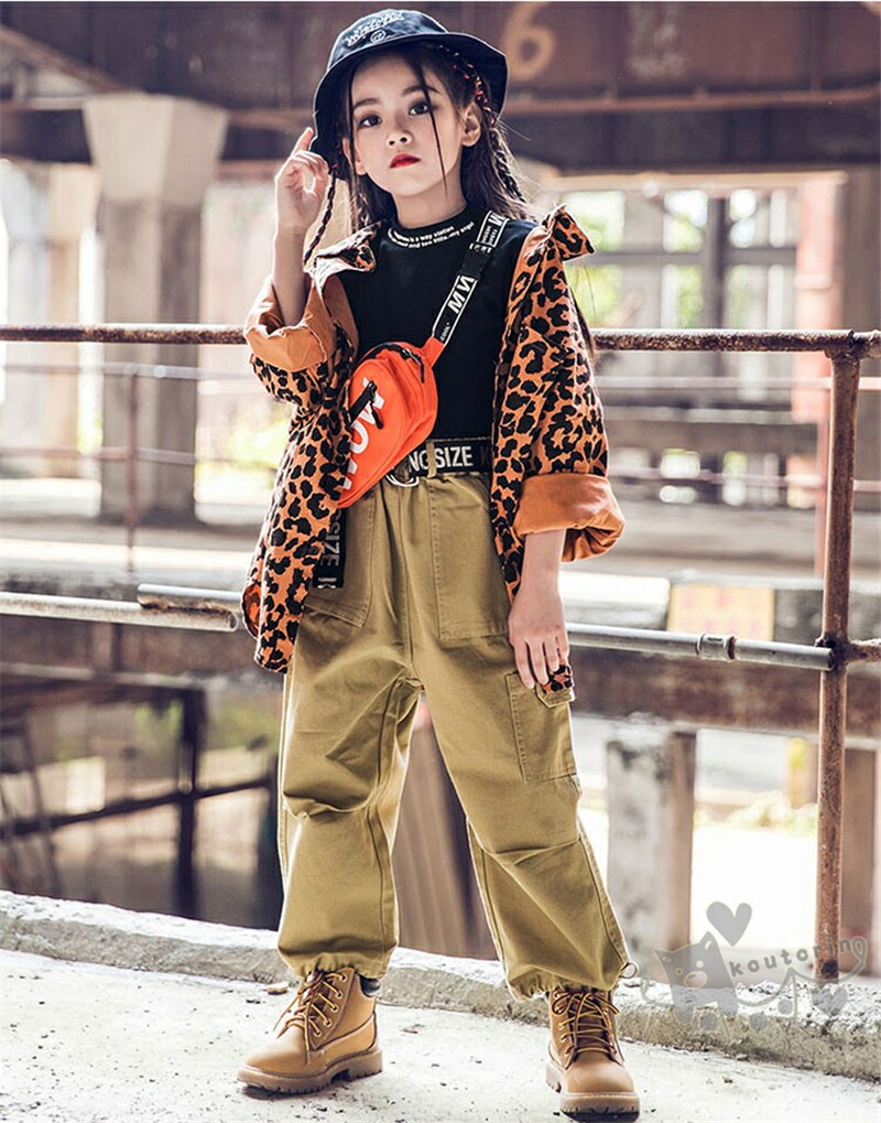 最大70%OFFクーポン キッズ ダンス衣装 セットアップ ヒップホップ HIPHOP 長袖 白 赤 トップス ズボン 女の子 チア ガールズ 子供服  ステージ衣装 練習着 体操服