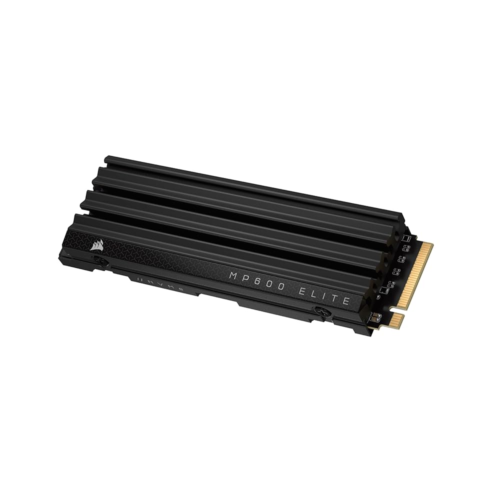 CORSAIR MP600 ELITE 1結核症 PCIe Gen4 x4 NVMe M.2 SSD 密集して 3D TLC NAND M.2 2280 軽銀製ヒートシンク CSSD-F1000GBMP600EHS