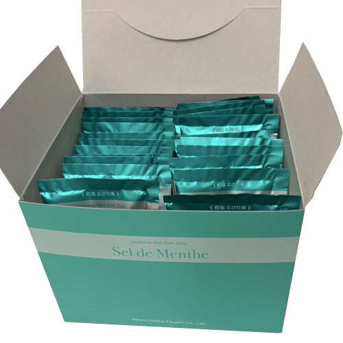 北見ハッカ通商　ハッカ湯（30g）×24袋（1ケース）業務用　 まとめ買い　箱買い　バスグッズ　入浴剤　薄荷　ミント　清涼感　夏のお風呂に