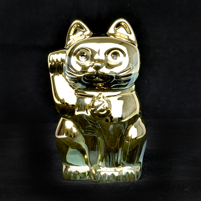 【楽天市場】Baccarat バカラ オーナメント 招き猫 ゴールド クリスタル フィギュリン 置物 オブジェ シルバークリスタル ガラス