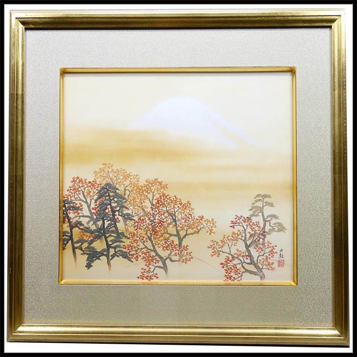 横山大観 『日本心神』 模写複製画 絵画 版画 額縁 額絵【中古】|kousei 店