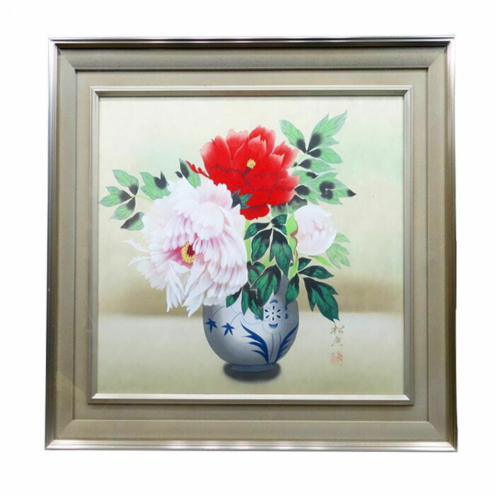 楽天市場】松下勝正 「 桜花 」 日本画 F10 ( 10号 )【中古】【新古品