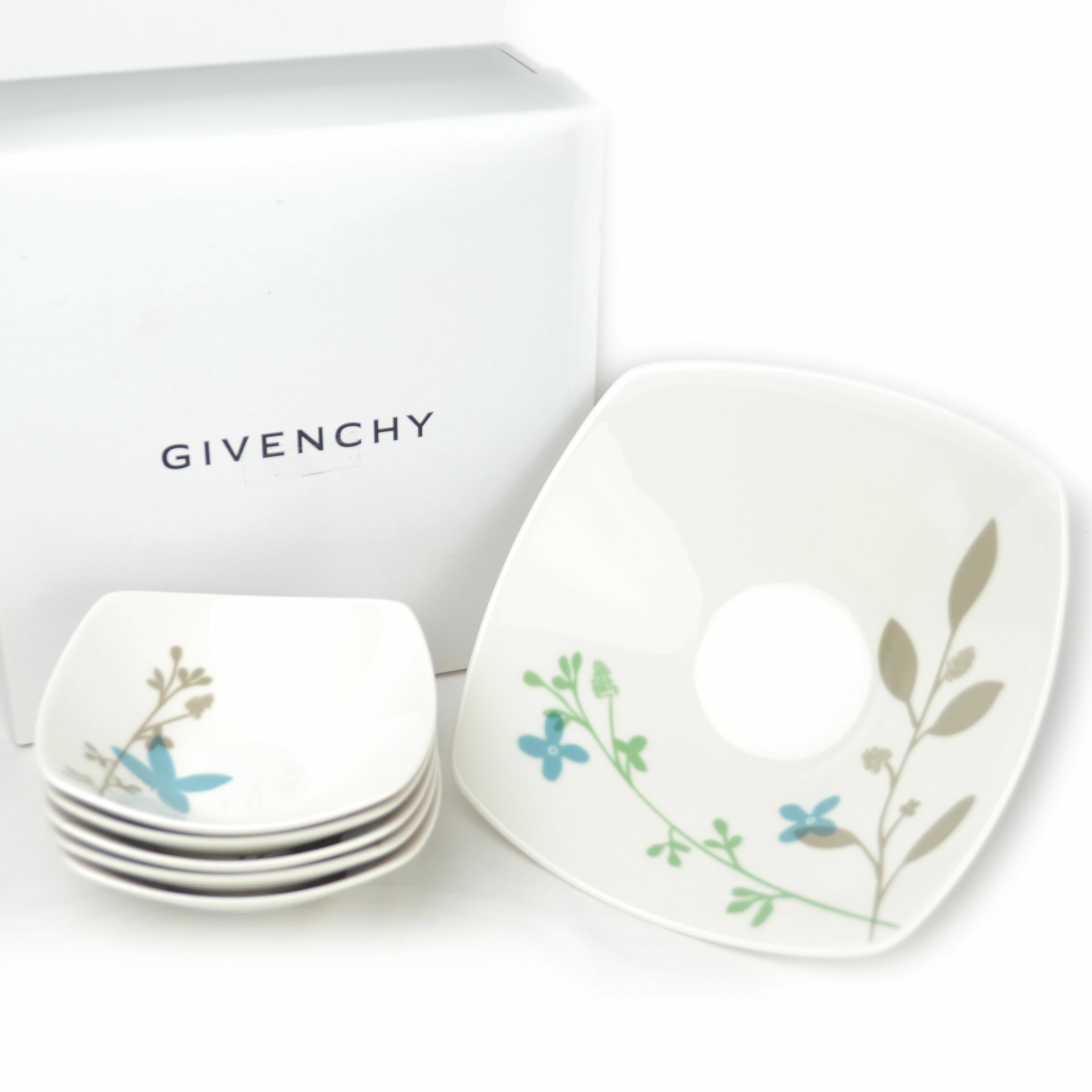 GIVENCHY 花柄 オーバルプレート4枚、プレート5枚、ボウル5客セット 数量限定】 GIVENCHY オーバルプレート4枚、プレート5枚、ボウル