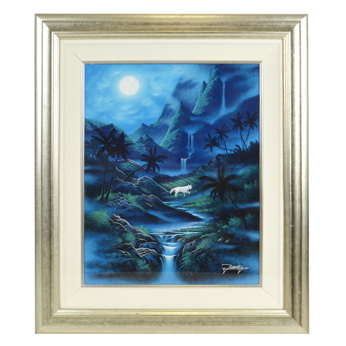 ジョン・ラッテンベリー 『エメラルドアイルII』John Rattenbury カスタムオリジナル サイン入り 絵画 風景画 外国人画家 【中古】｜kousei 店