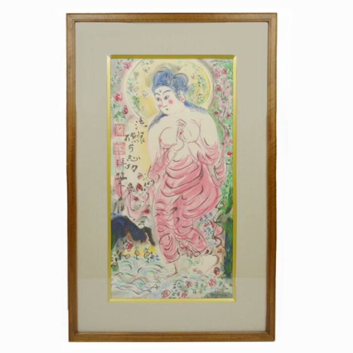 楽天市場】棟方志功 「 花深処韻妃図 」(はなぶかきところいんびず) 石