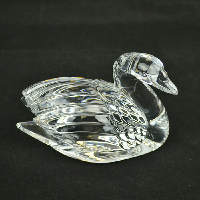 Waterford crystal ウォーターフォード クリスタル スワン ガラス オブジェ 置物 インテリア 【中古】 a-2605｜kousei 店